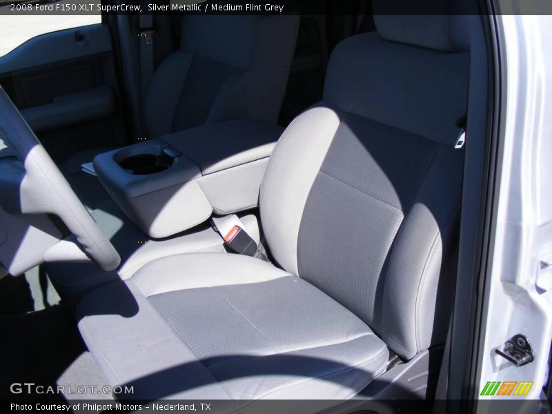 Silver Metallic / Medium Flint Grey 2008 Ford F150 XLT SuperCrew