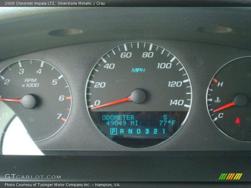 Silverstone Metallic / Gray 2006 Chevrolet Impala LTZ