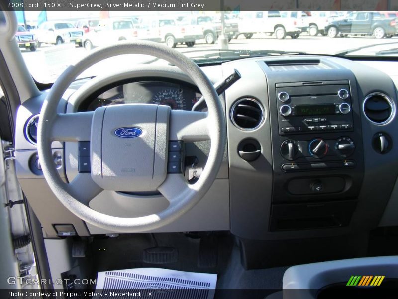 Silver Metallic / Medium Flint Grey 2008 Ford F150 XLT SuperCrew