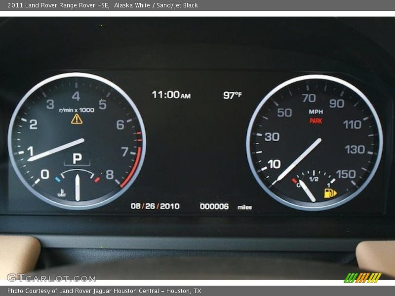 Alaska White / Sand/Jet Black 2011 Land Rover Range Rover HSE