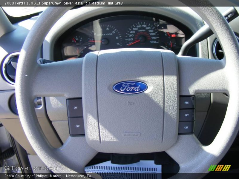 Silver Metallic / Medium Flint Grey 2008 Ford F150 XLT SuperCrew