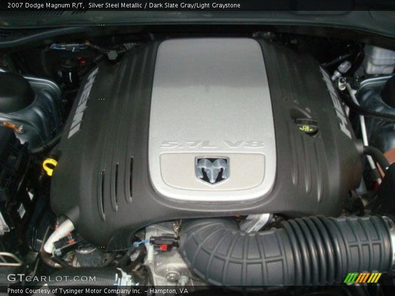 Silver Steel Metallic / Dark Slate Gray/Light Graystone 2007 Dodge Magnum R/T