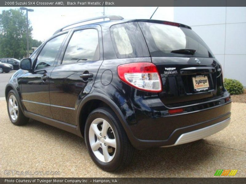 Black Pearl Metallic / Black 2008 Suzuki SX4 Crossover AWD