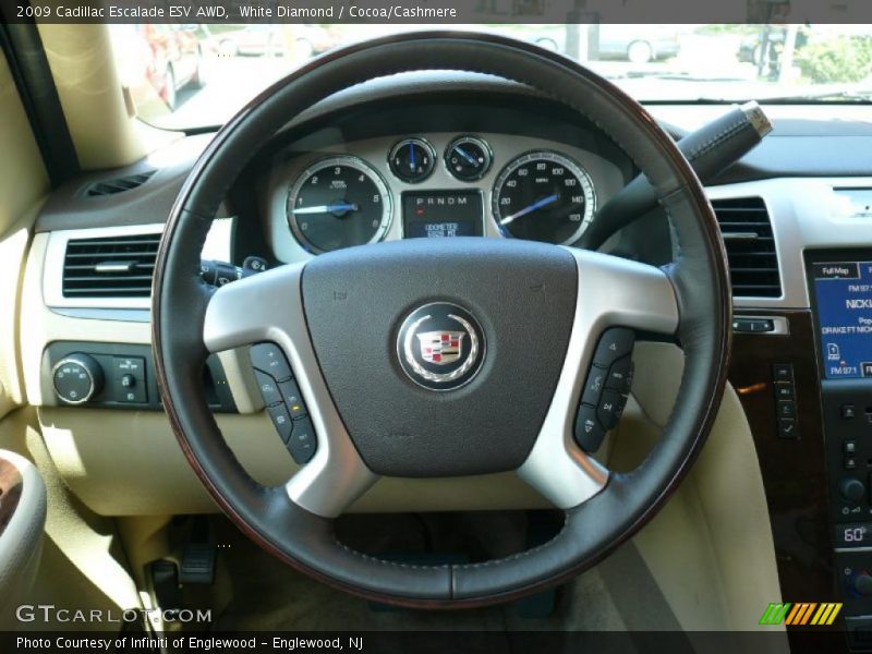 White Diamond / Cocoa/Cashmere 2009 Cadillac Escalade ESV AWD