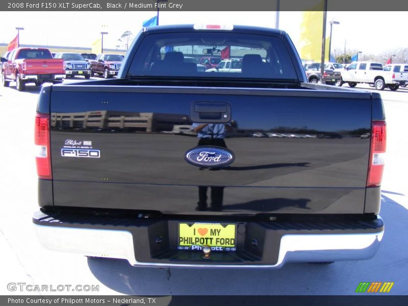 Black / Medium Flint Grey 2008 Ford F150 XLT SuperCab