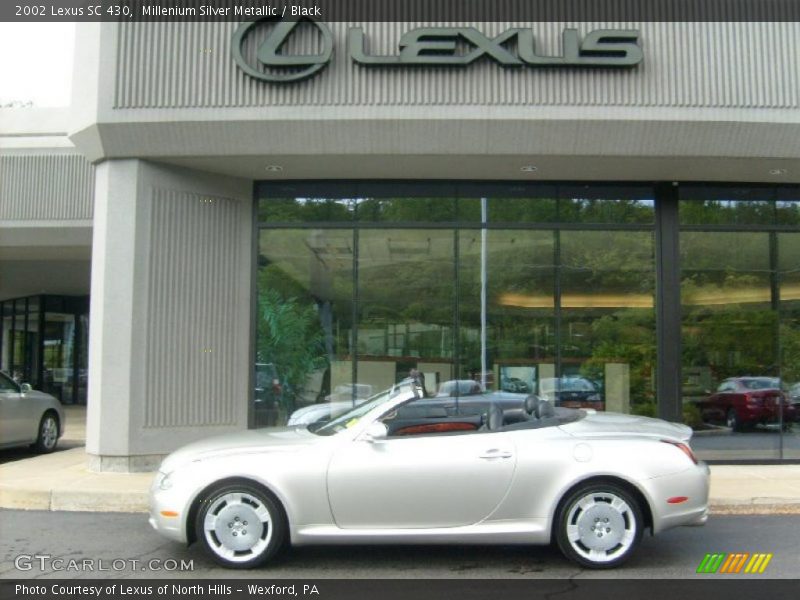 Millenium Silver Metallic / Black 2002 Lexus SC 430