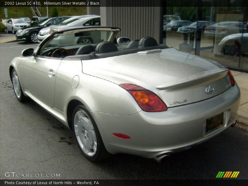 Millenium Silver Metallic / Black 2002 Lexus SC 430