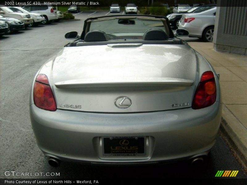 Millenium Silver Metallic / Black 2002 Lexus SC 430