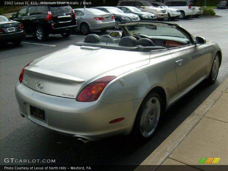 Millenium Silver Metallic / Black 2002 Lexus SC 430