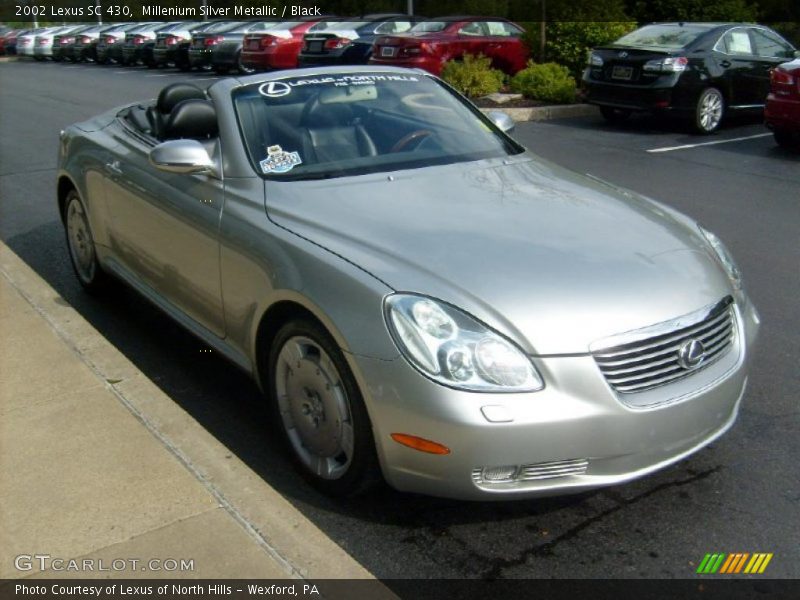 Millenium Silver Metallic / Black 2002 Lexus SC 430