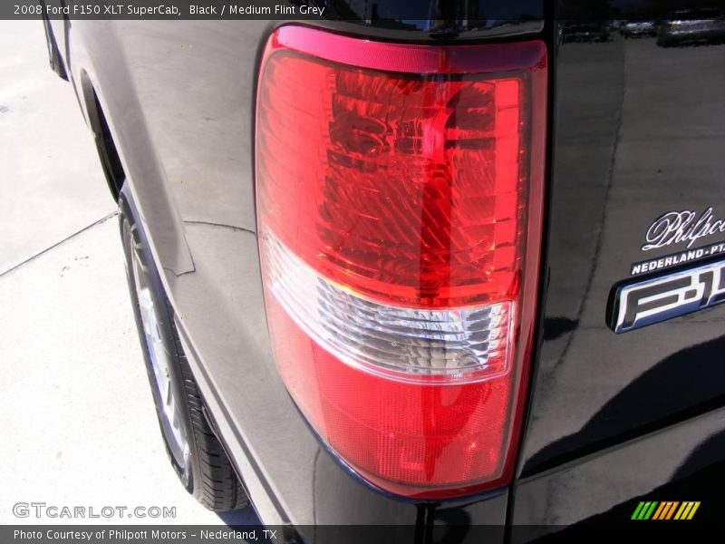 Black / Medium Flint Grey 2008 Ford F150 XLT SuperCab
