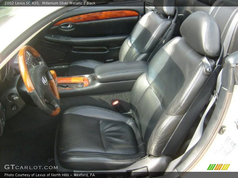 Millenium Silver Metallic / Black 2002 Lexus SC 430
