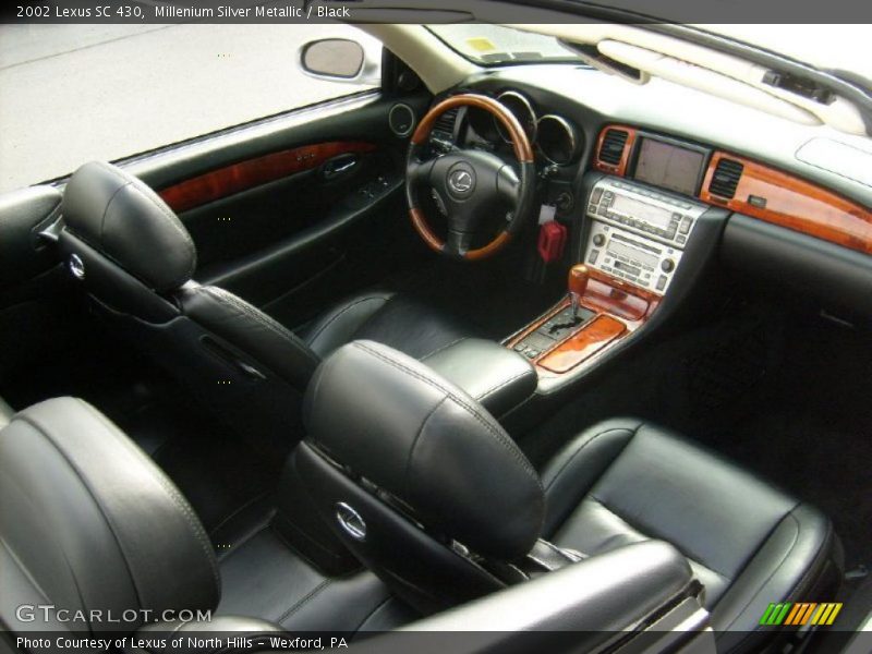 Millenium Silver Metallic / Black 2002 Lexus SC 430