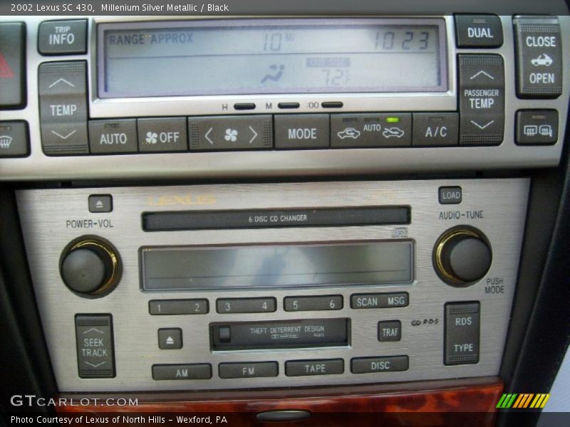 Millenium Silver Metallic / Black 2002 Lexus SC 430