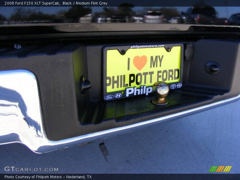 Black / Medium Flint Grey 2008 Ford F150 XLT SuperCab