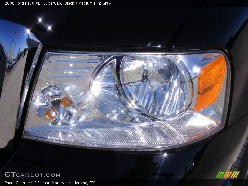 Black / Medium Flint Grey 2008 Ford F150 XLT SuperCab