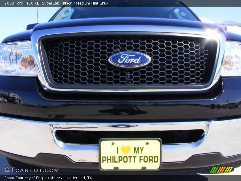 Black / Medium Flint Grey 2008 Ford F150 XLT SuperCab