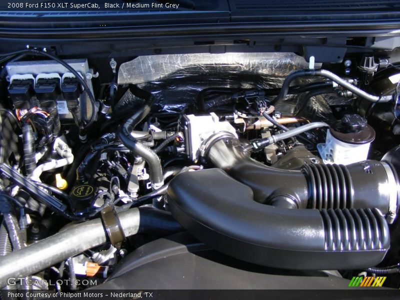 Black / Medium Flint Grey 2008 Ford F150 XLT SuperCab