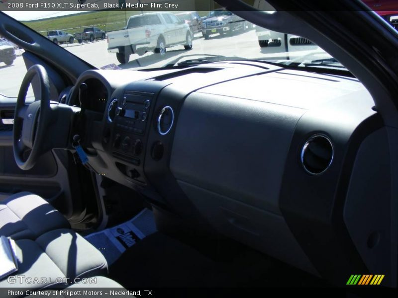 Black / Medium Flint Grey 2008 Ford F150 XLT SuperCab