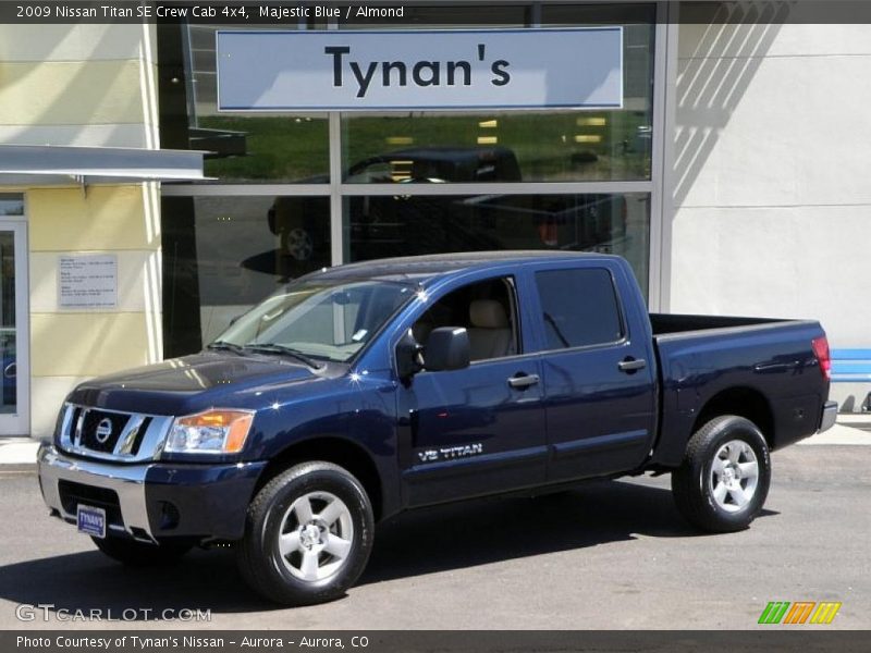 Majestic Blue / Almond 2009 Nissan Titan SE Crew Cab 4x4