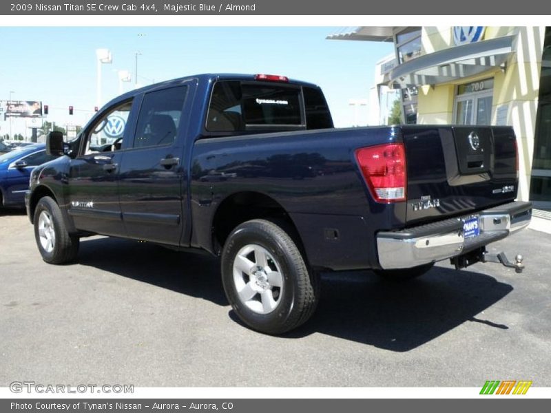 Majestic Blue / Almond 2009 Nissan Titan SE Crew Cab 4x4