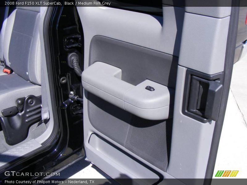 Black / Medium Flint Grey 2008 Ford F150 XLT SuperCab