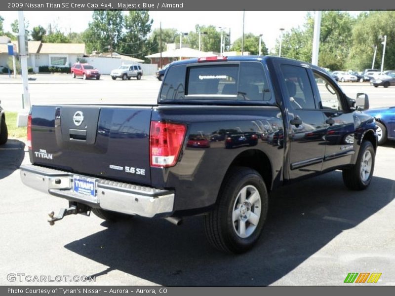 Majestic Blue / Almond 2009 Nissan Titan SE Crew Cab 4x4