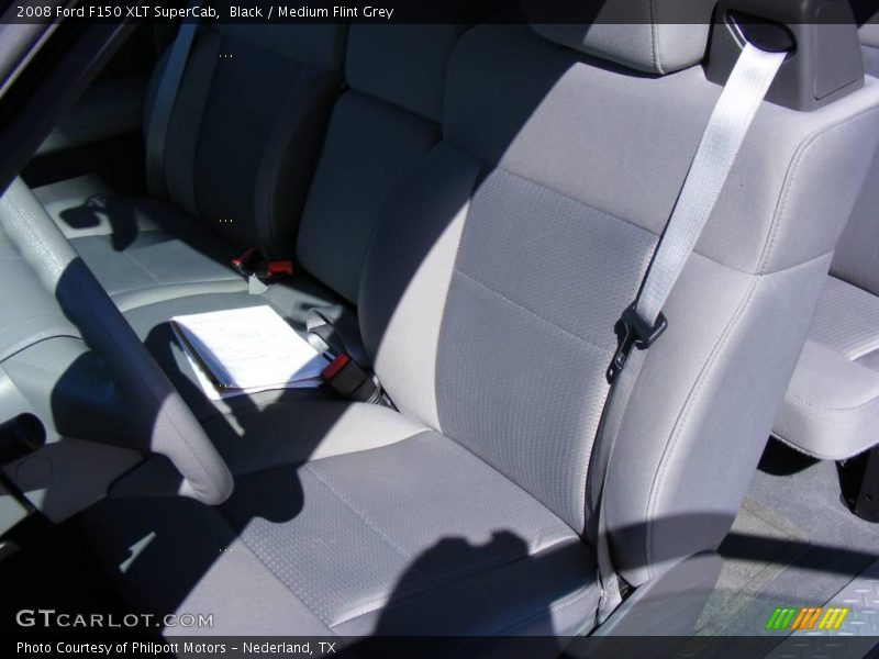 Black / Medium Flint Grey 2008 Ford F150 XLT SuperCab