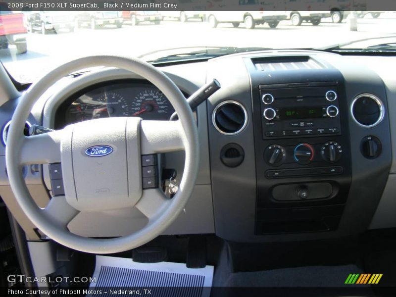 Black / Medium Flint Grey 2008 Ford F150 XLT SuperCab
