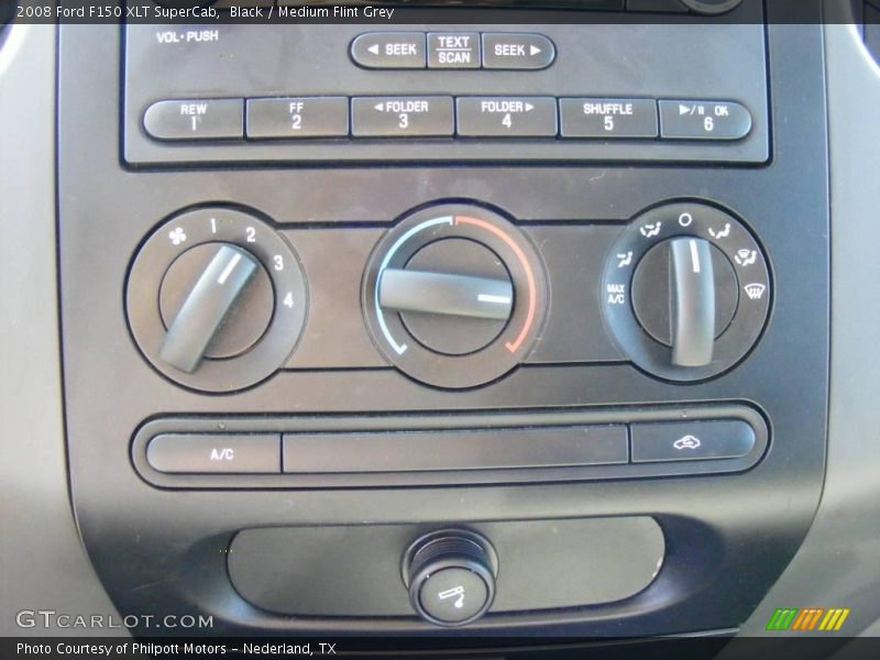 Black / Medium Flint Grey 2008 Ford F150 XLT SuperCab