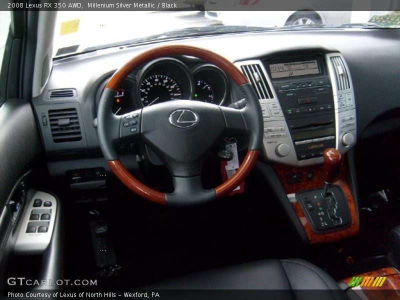 Millenium Silver Metallic / Black 2008 Lexus RX 350 AWD