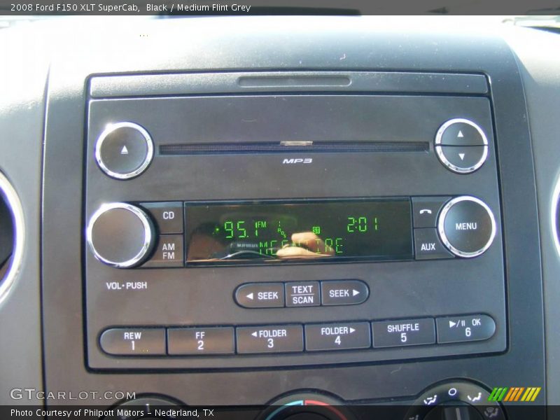 Black / Medium Flint Grey 2008 Ford F150 XLT SuperCab