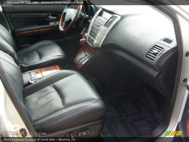 Millenium Silver Metallic / Black 2008 Lexus RX 350 AWD