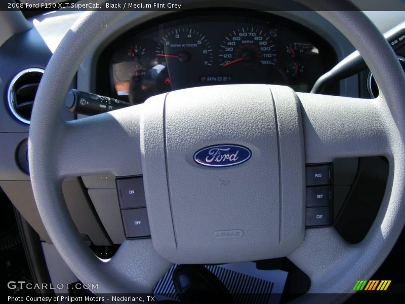 Black / Medium Flint Grey 2008 Ford F150 XLT SuperCab