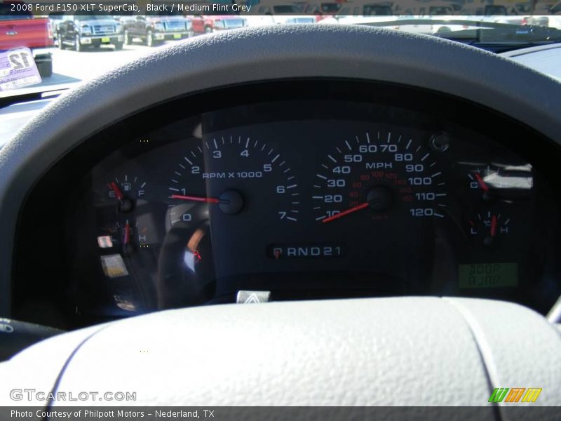 Black / Medium Flint Grey 2008 Ford F150 XLT SuperCab