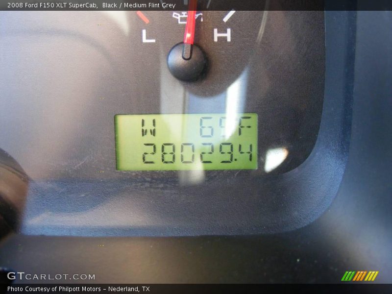 Black / Medium Flint Grey 2008 Ford F150 XLT SuperCab