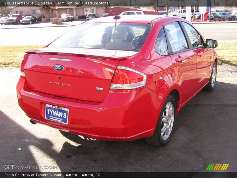 Vermillion Red / Medium Stone 2008 Ford Focus SES Sedan