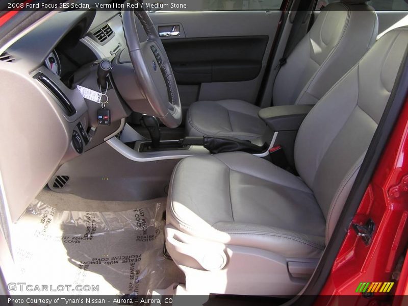 Vermillion Red / Medium Stone 2008 Ford Focus SES Sedan