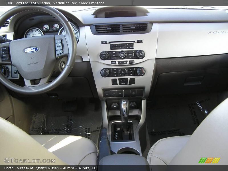 Vermillion Red / Medium Stone 2008 Ford Focus SES Sedan