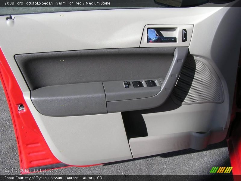 Vermillion Red / Medium Stone 2008 Ford Focus SES Sedan