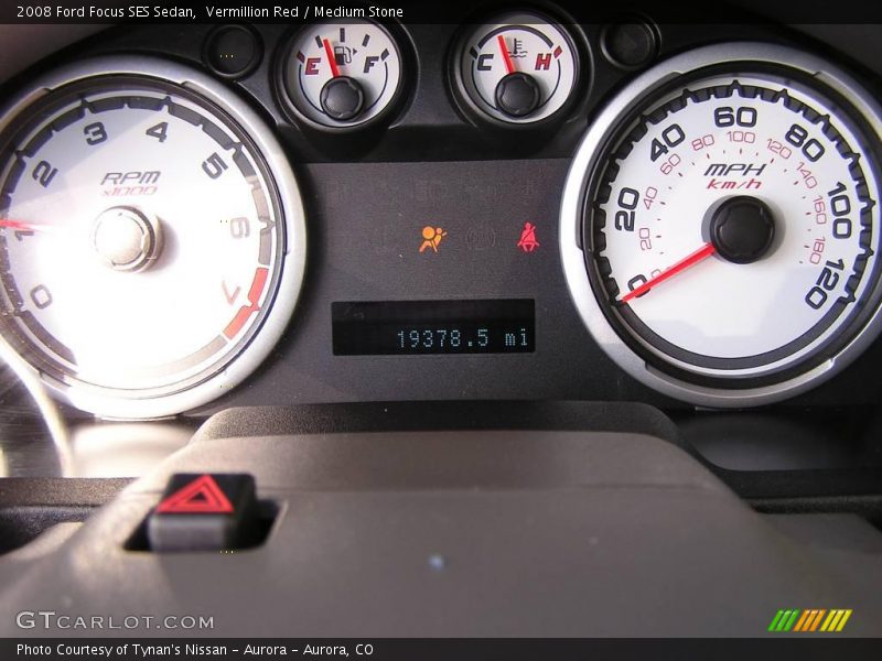 Vermillion Red / Medium Stone 2008 Ford Focus SES Sedan