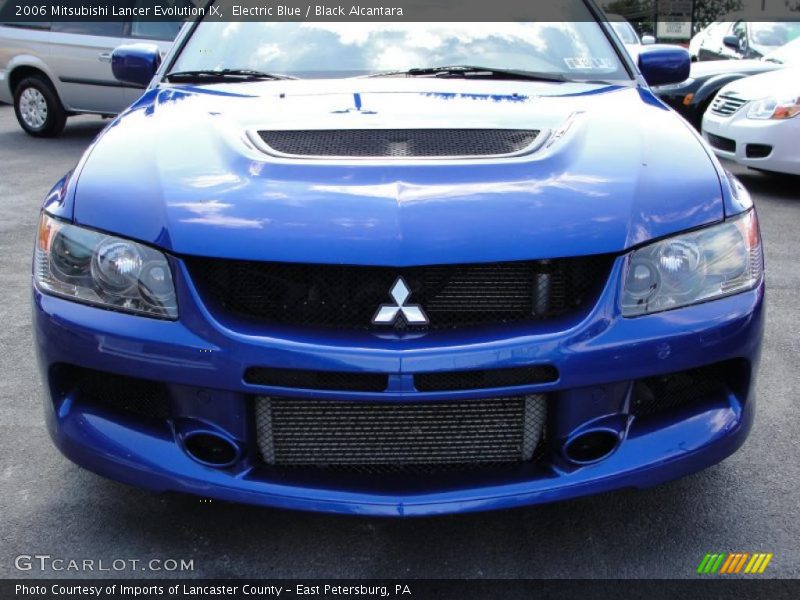 Electric Blue / Black Alcantara 2006 Mitsubishi Lancer Evolution IX