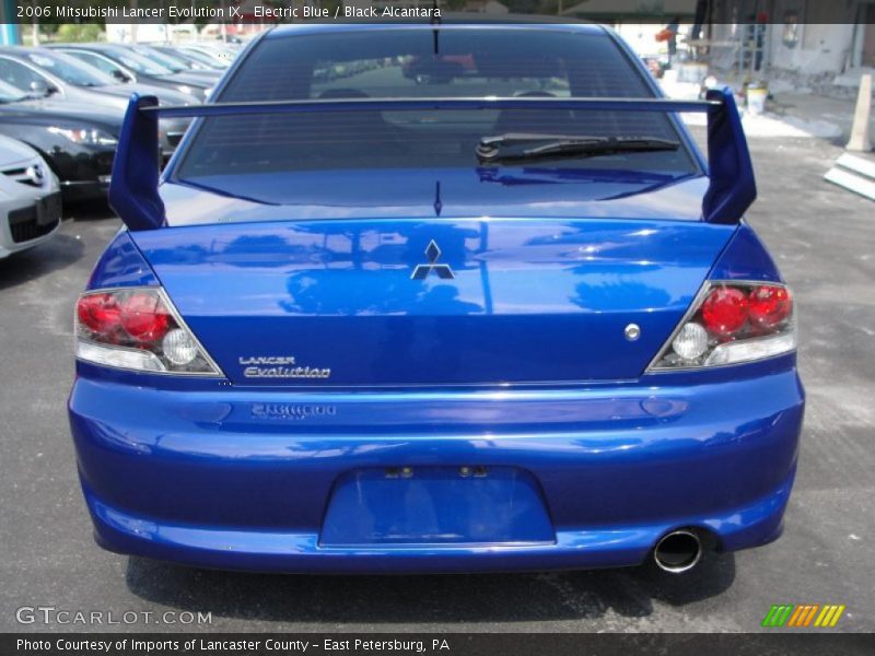 Electric Blue / Black Alcantara 2006 Mitsubishi Lancer Evolution IX