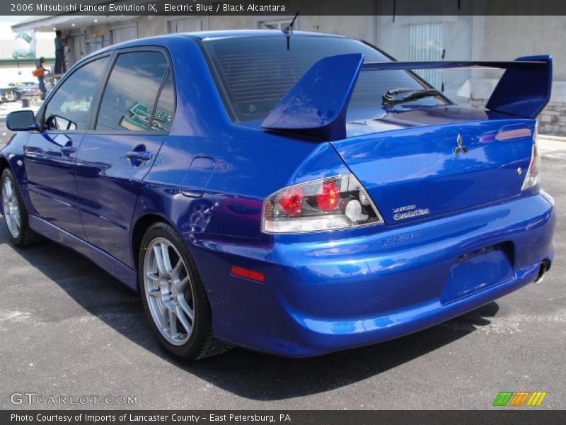 Electric Blue / Black Alcantara 2006 Mitsubishi Lancer Evolution IX