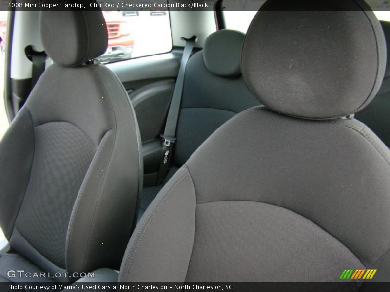 Chili Red / Checkered Carbon Black/Black 2008 Mini Cooper Hardtop