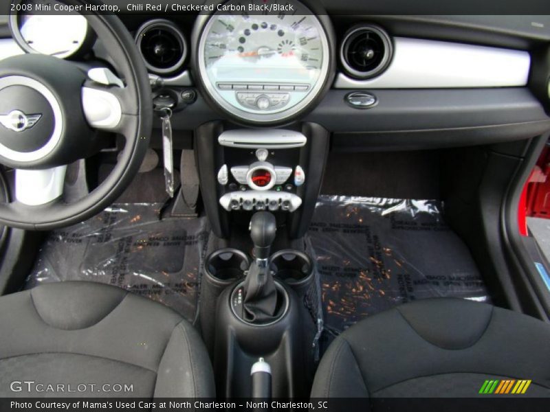 Chili Red / Checkered Carbon Black/Black 2008 Mini Cooper Hardtop