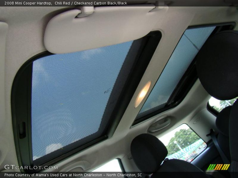 Chili Red / Checkered Carbon Black/Black 2008 Mini Cooper Hardtop