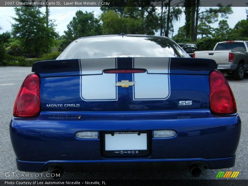 Laser Blue Metallic / Gray 2007 Chevrolet Monte Carlo SS