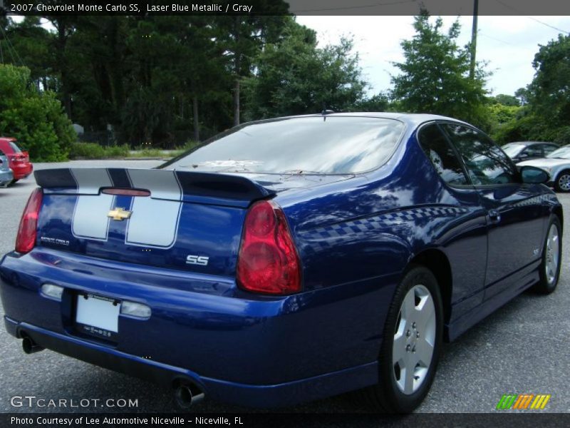 Laser Blue Metallic / Gray 2007 Chevrolet Monte Carlo SS