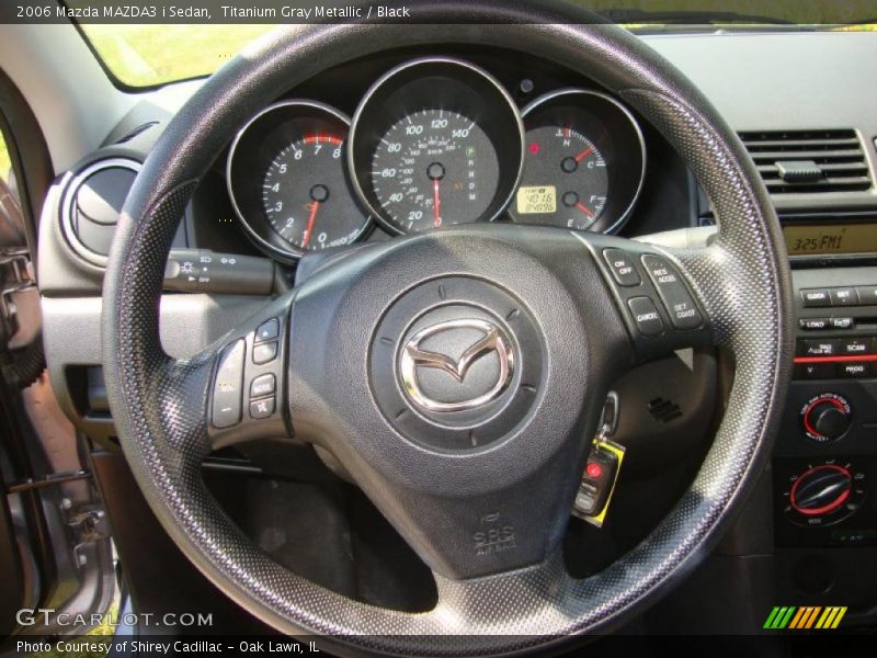 Titanium Gray Metallic / Black 2006 Mazda MAZDA3 i Sedan